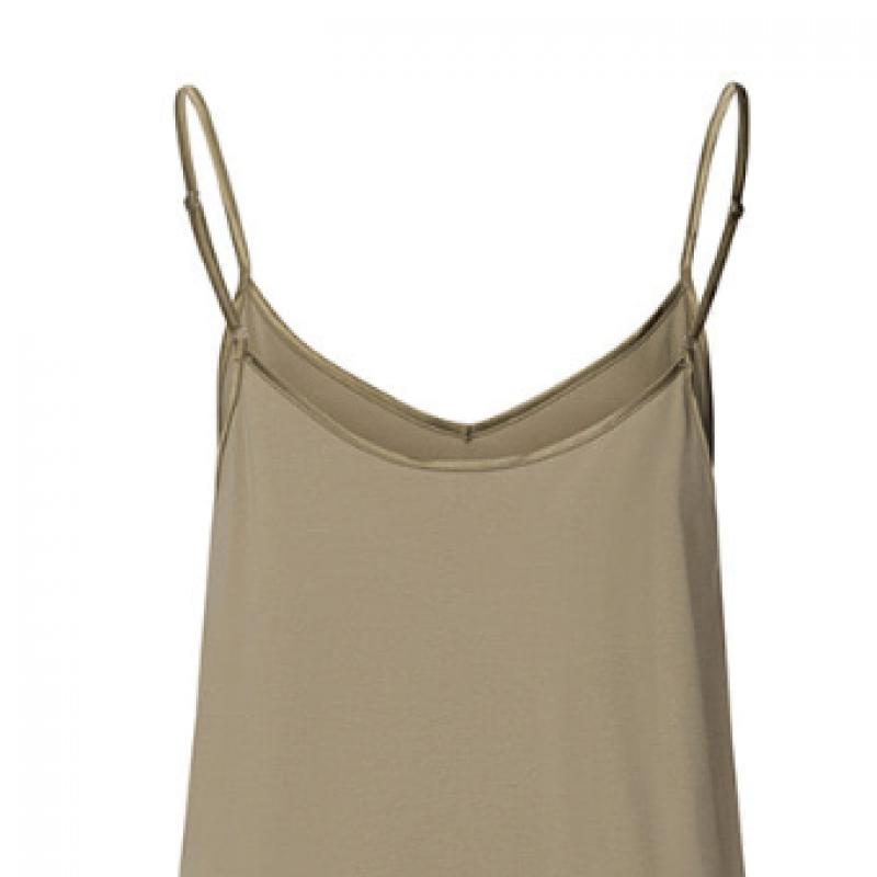 Hanro Vestido de Alcinha Algodão Seda 74813 Sálvia Prateada