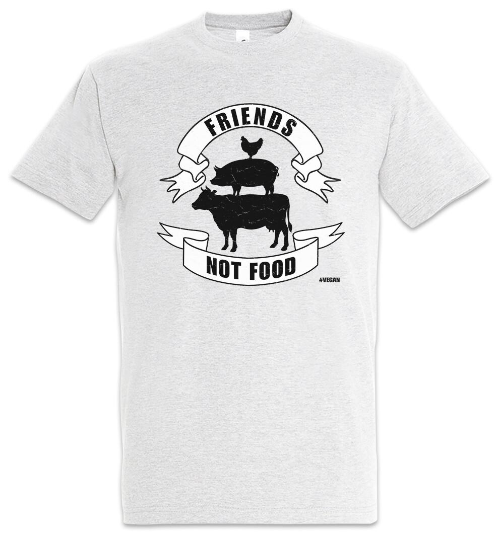 Friends Not Food Animals Vegan Speciesism Vegetarian Animal Welfare T-Shirt Mens Womens Tees Top XL