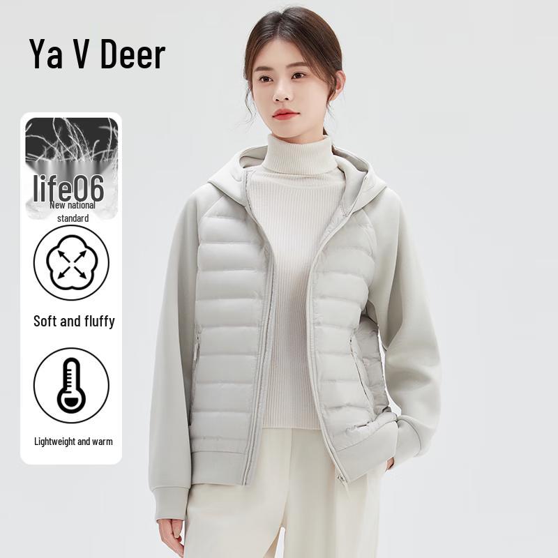 

Yalu Women s Lightweight Hooded 90% Duck Down Short Jacket 4XL