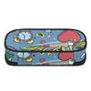 Pencil Bag Roomy Interior 300D Polyester Zipper Closure with Main Compartment Mesh Pocket and Pen Slots for College and School Use