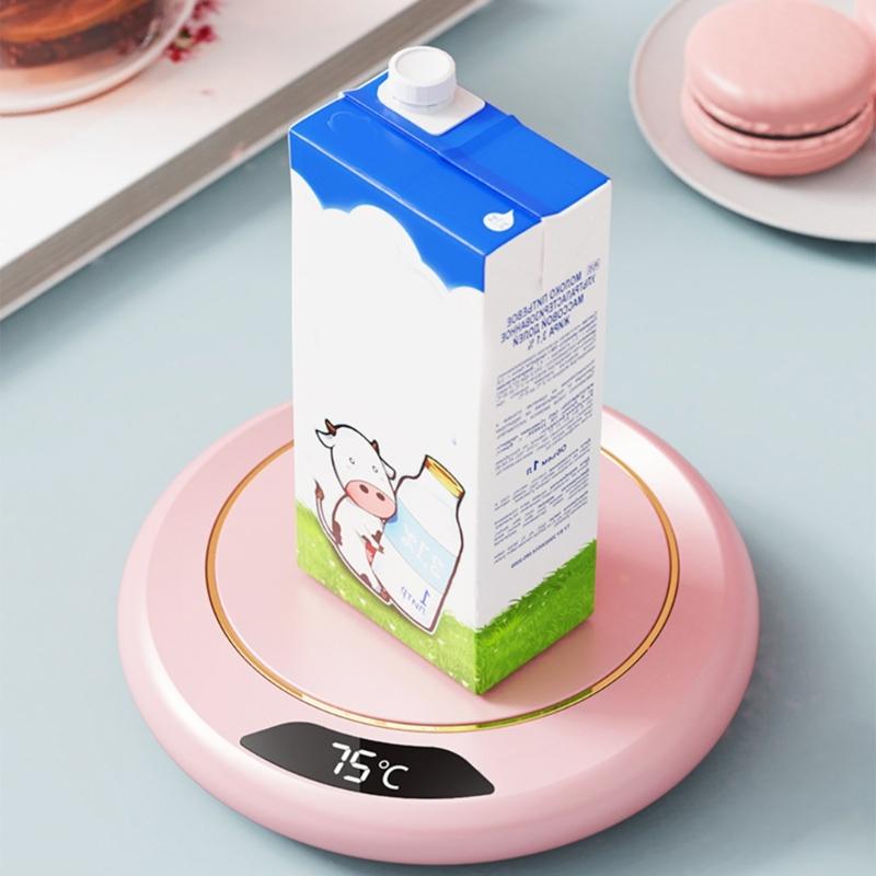 Small Coffee Warmer Coaster USB Powered Beverage Warmer Pad Warming Plate Heating Cup Pad Suitable for Hot Beverages