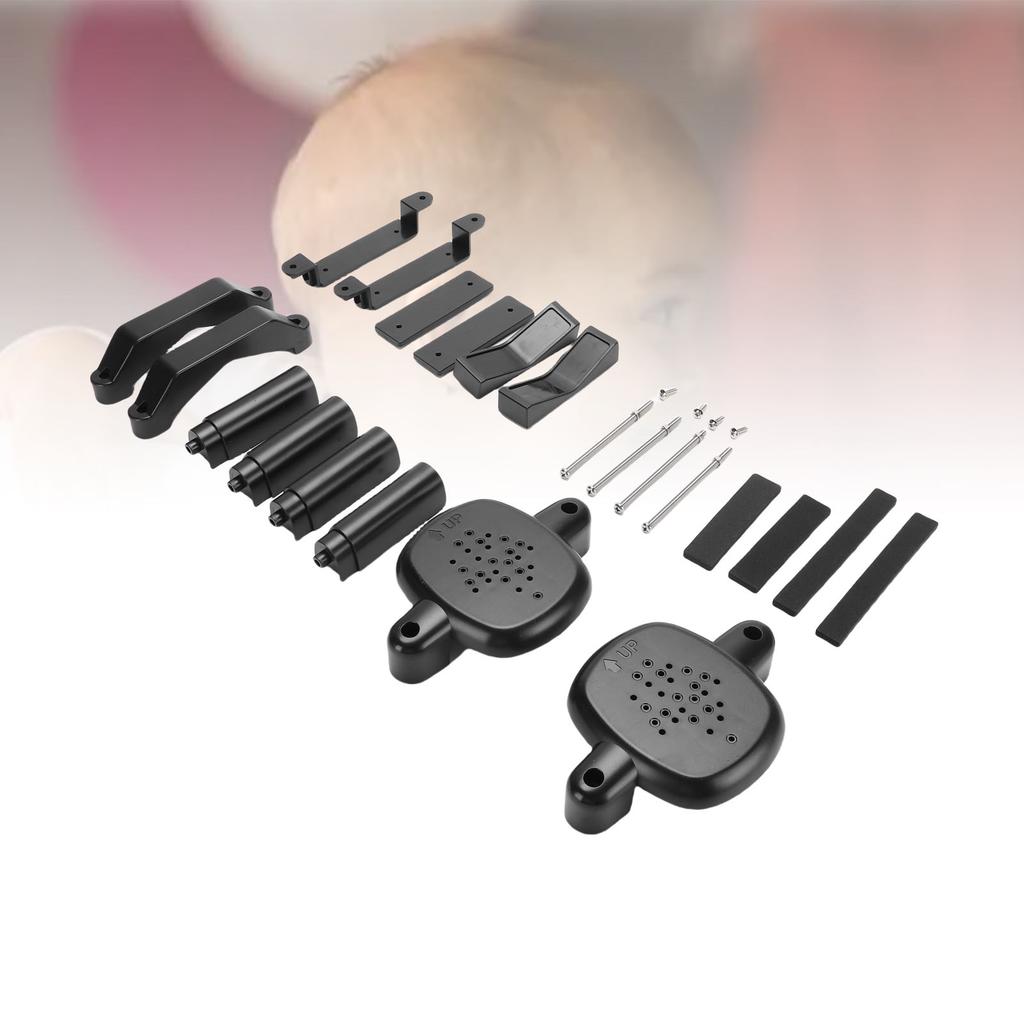 Baby Gate Handrail Mount Base High Strength Plastic Strong Load Bring Baby Gate Banister Adapter for Home