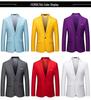 2025 Spring/Autumn Men's Solid Color Single-Button Business Casual Suit Jacket