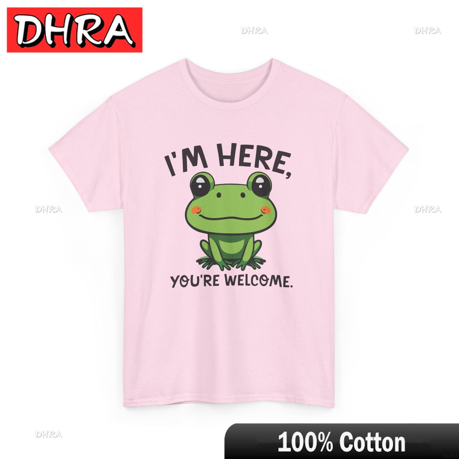 Im Here Youre Welcome Funny TShirt Funny Office Humor Sarcastic Job Shirt Creative Pink Edgy Urban Clothing Printed Anime S