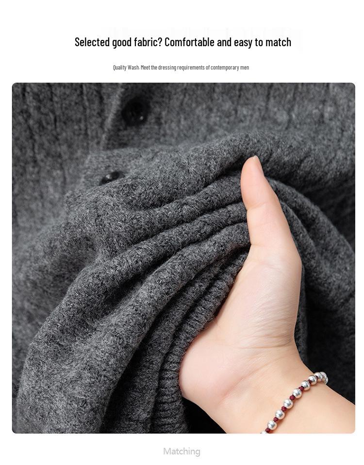 Men's 2026 Round Neck Loose Knitwear Casual Pullover Top