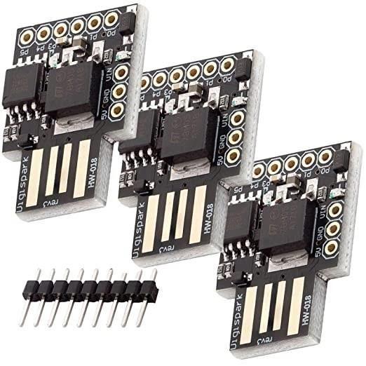 AZDelivery 3 x Digispark Rev. 3 Kickstarter avec USB Carte de Développement Compatible à 100% avec ATtiny85 et