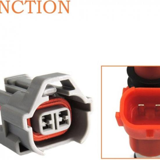 4Pcs Fuel Injector Connector Electrical Pigtail Plug Replacement for Vehicles