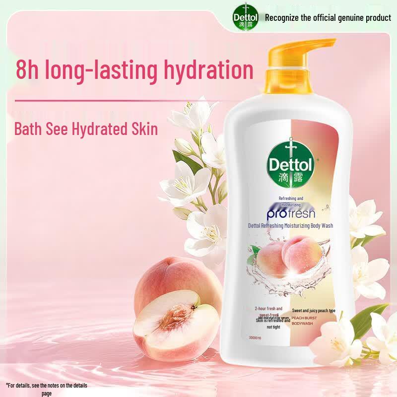 Dettol Sweet Peach Refreshing & Moisturizing Shower Gel