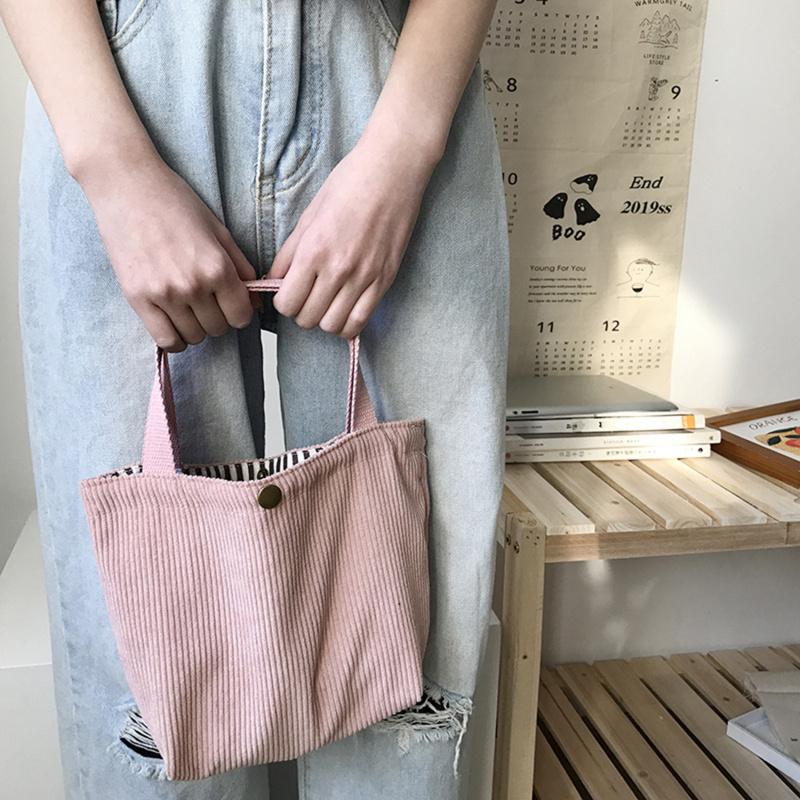 Einfache kleine quadratische Handtasche Ins Modetrend Handtasche für Lunchbox Lebensmittelaufbewahrungsbeutel