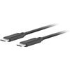 USB-C kaabel - LANBERG - 3.1 GEN 2 - Isane/Isane - 10 Gb/s - 1M Must