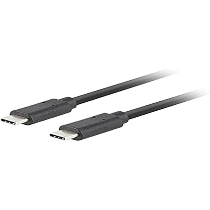 Câble USB-C - LANBERG - 3.1 GEN 2 - Mâle/Mâle - 10 Go/S - 1M Noir