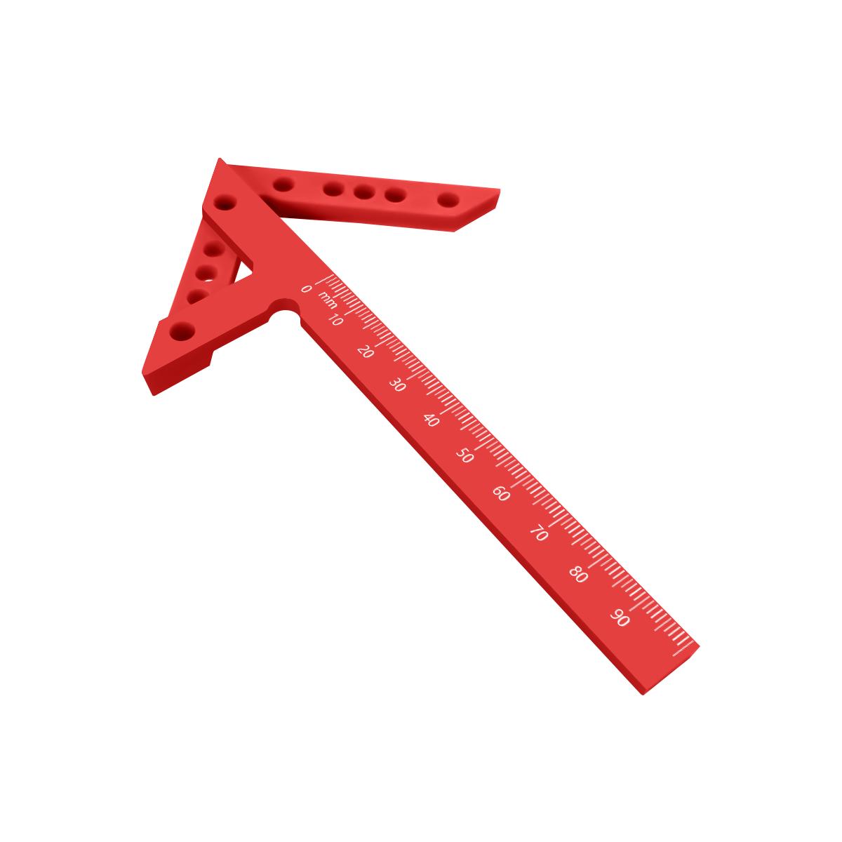 

Precision Plastic/Aluminum Alloy Center Finder & Line Gauge with 45/90° Angle Marking Ruler - Woodworking Tool for Carpenters