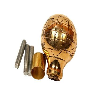 Globe Head Brass Handle Victorian Wooden Walking Stick Cane Ideal Gift Unisex