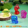 Kindergarten Animal Ornaments: Six Types of Acrylic Toys with Colorful Crystal Stones