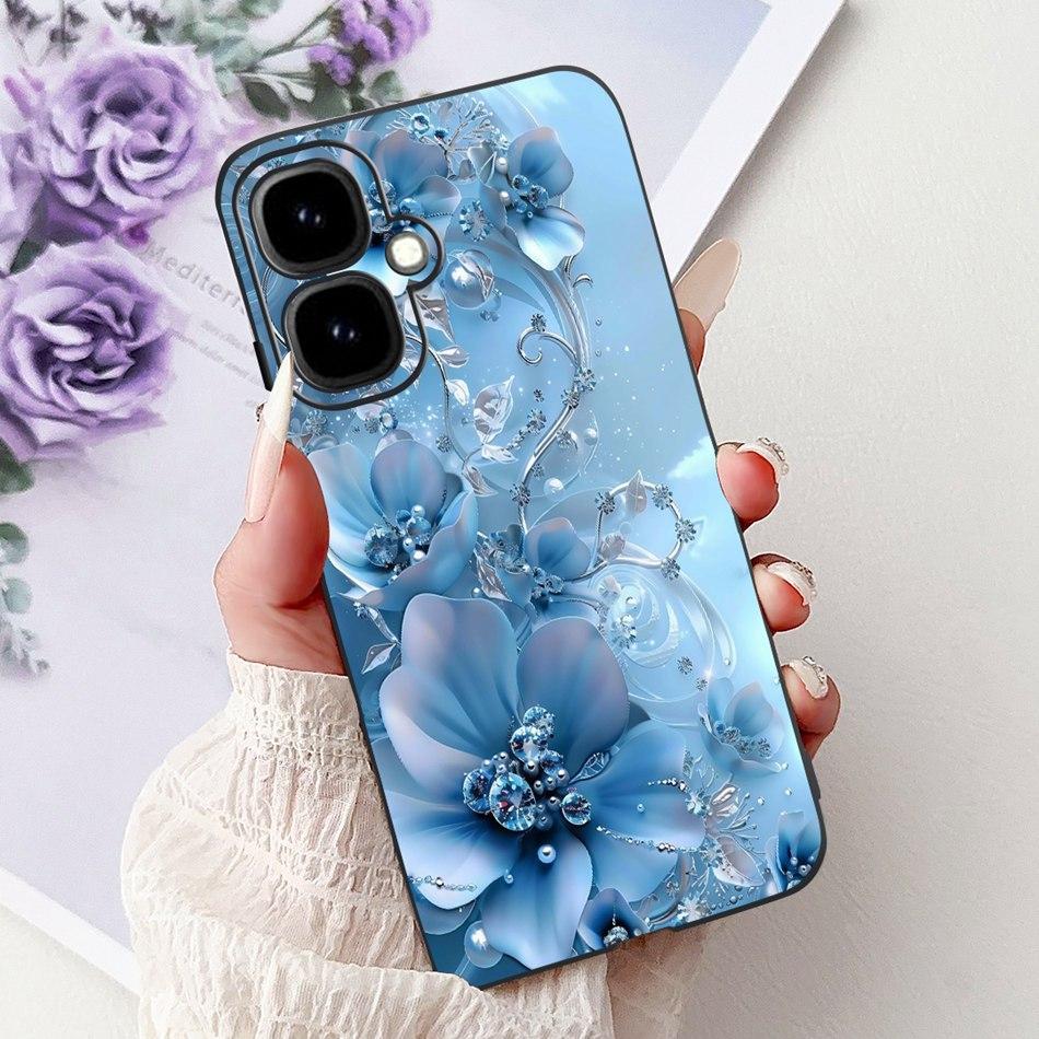 For Infinix Smart 10 2025 Elegant Floral Butterfly Phone Case For Infinix Smart10 Soft Silicone TPU Cases