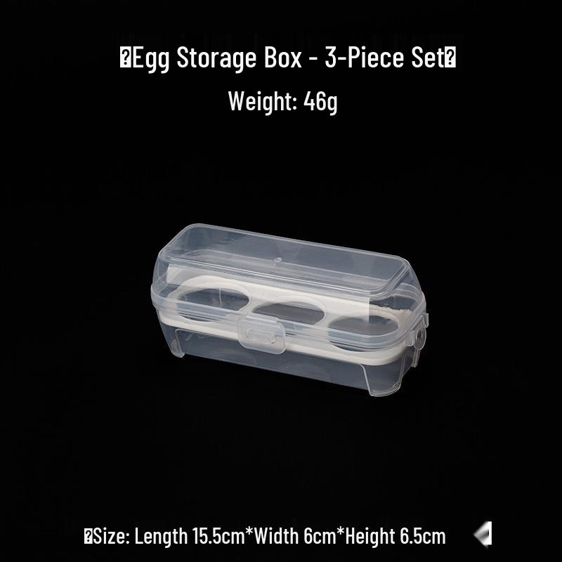Portable Shockproof Egg Storage Box: Outdoor, Anti-Shatter, Anti-Fall, Plastic Protection for Camping and Travel.