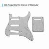 Electric Guitar Pickguard Set with Back Plate Screws Pick Guard for ST Style Guitars White Pearl