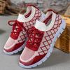Fashion 2025 New Plus Size Casual Shoes Women's Fashion Comfortable Fly Woven Flat Shoes Mesh Breathable Lightweight Wedge Sneaker