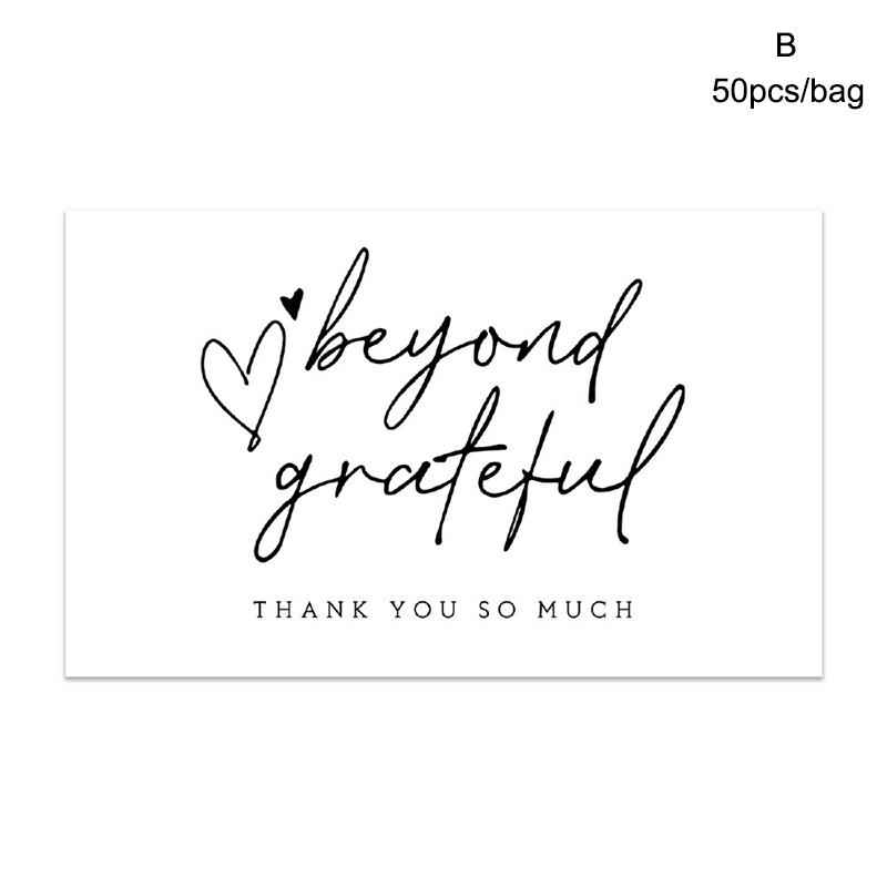 50/100/500ST Tack för din beställning Affärskort Shopping Köp Tack Hälsningskort Uppskattningskort För Små Företag