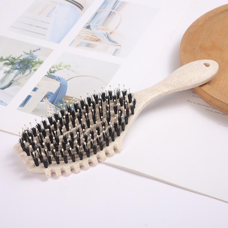 Cross-Border Bounce Large Wave Styling Comb - Fluffy, High Skull Top, Hollowed Rib Massage Brush