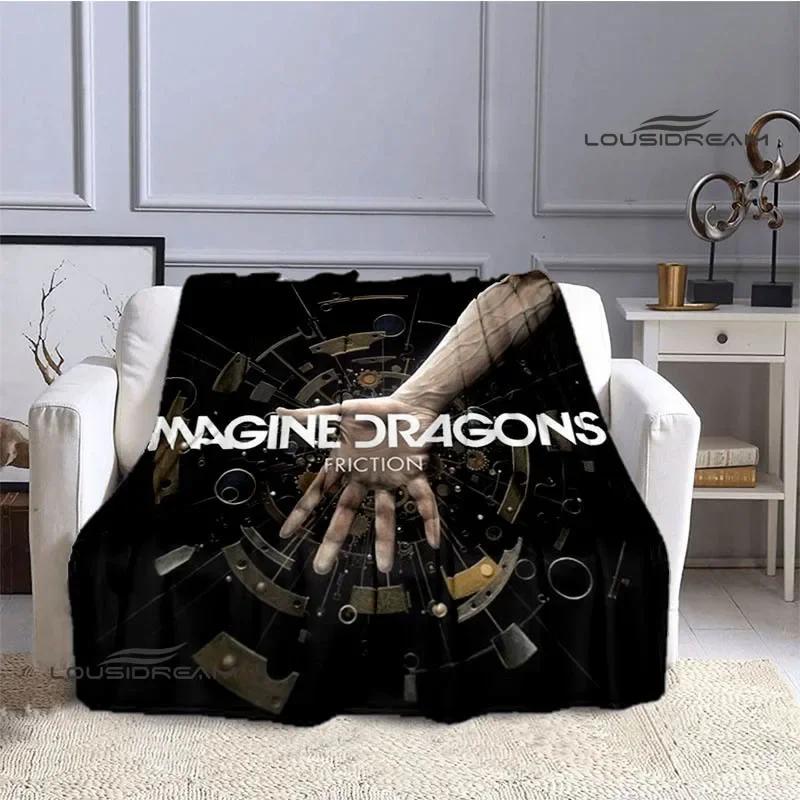 Rock Band Imagine Dragons Printed blanket flannel warm blankets bed linings Soft and comfortable blanket birthday gift