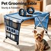 Upgraded Version Portable Pet Grooming Bath Hammock Stand Adjustable Dog Cat Washing Restraint Mesh Support Rack Foldable Pet Bathing Drying Groo