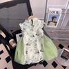 2024 Girls' Summer Chinese Cheongsam Hanfu Princess Dress