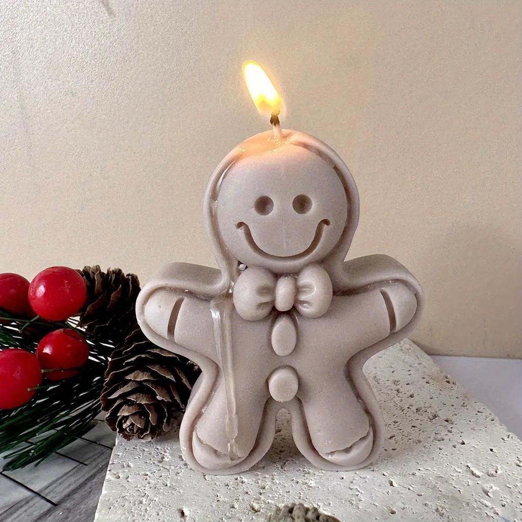 Forma silikonowa w kształcie piernika Nowa forma do wyrobu świec piernikowych Prezenty świąteczne Dekoracje świąteczne