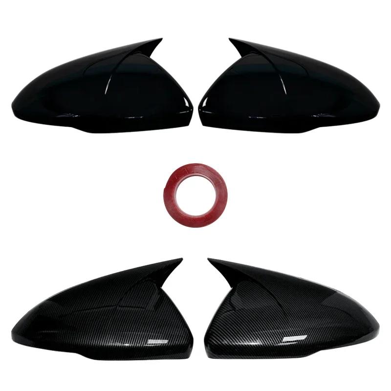For Chevrolet Cruze 2017-2019 Rearview Side Mirror Cover Wing Cover Sticker Door Mirror Cover Carbon Fiber Decoration