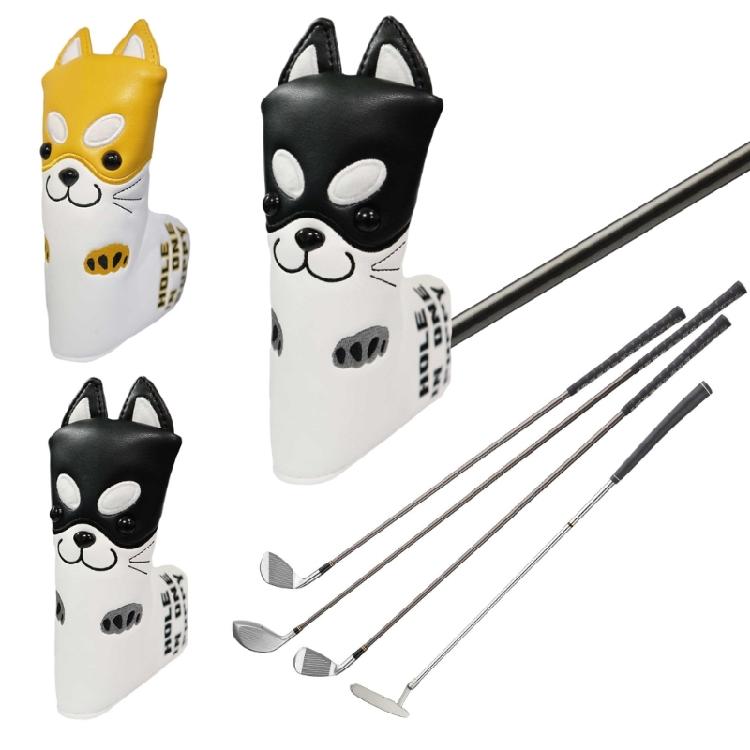 Golfs Iron Head Protective Cover Cartoon Dog PU Leather Waterproofs Golfs Iron Head Cover Golfs Accessories for Golfers
