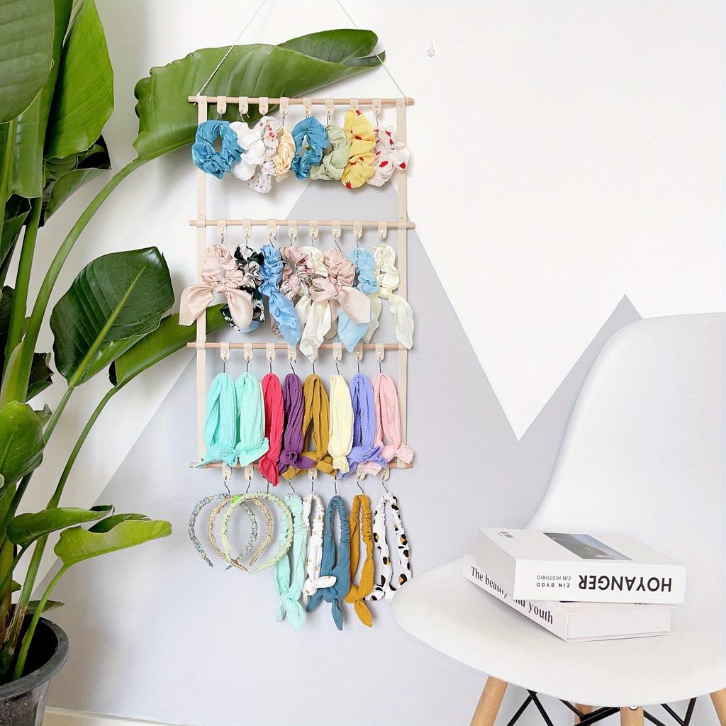 Headband Display Rack Headband Organizer for Girls Hair Accessories Organizer Storage Wall Hanging Decor Home Decoration