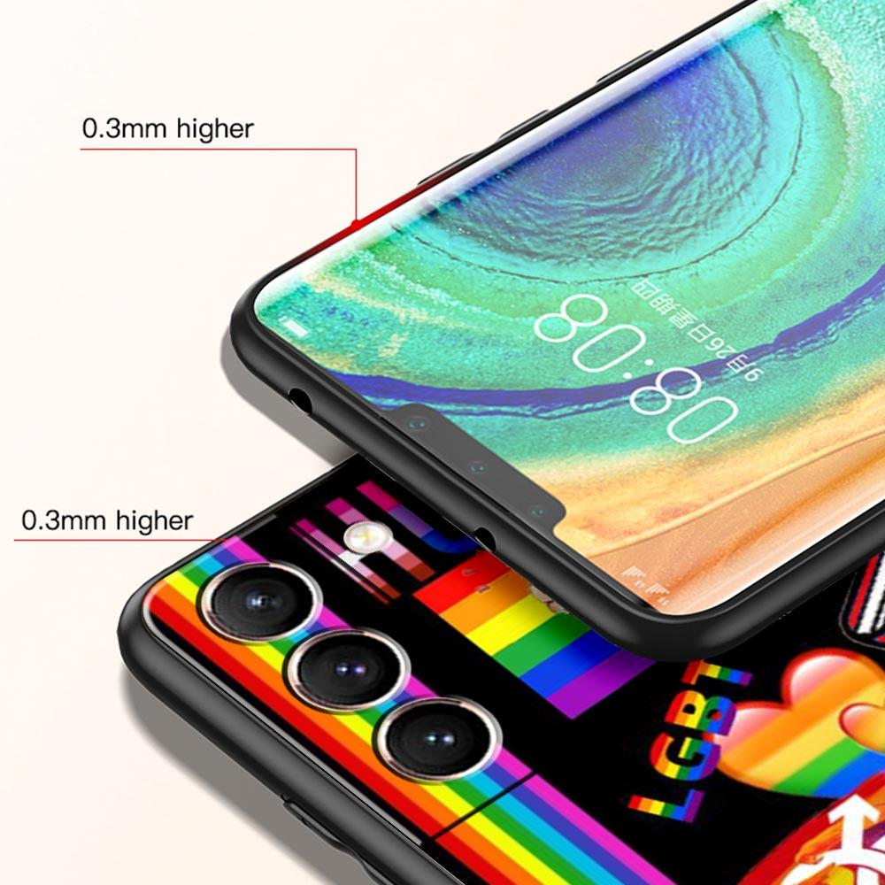 Gay Lesbian Rainbow Pride Phone Case Cover for Samsung Galaxy S25 S24 S23 S22 S20 S21 FE Ultra S25 Edge S10 Plus Soft TPU Shell