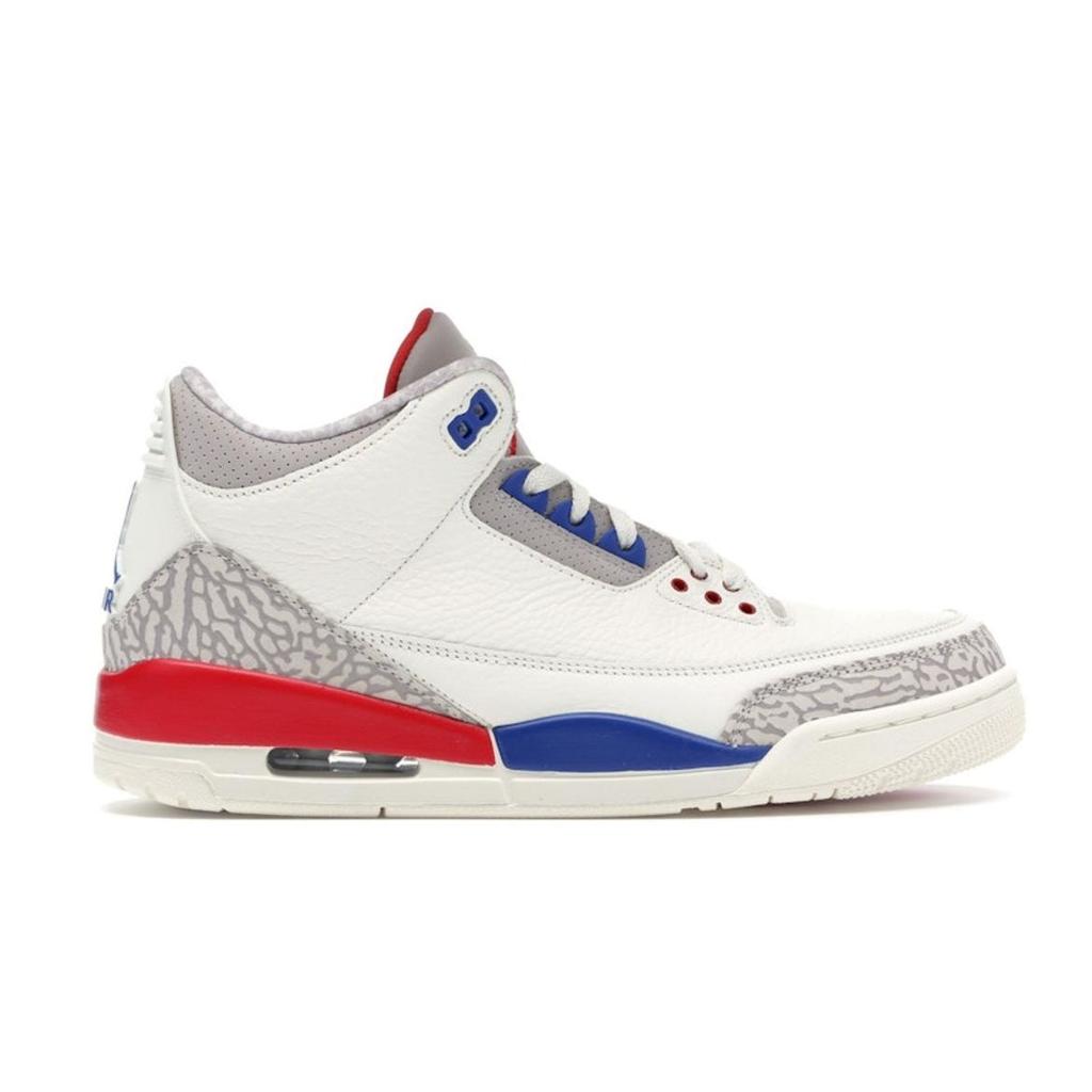 Air Jordan 3 Retro International Flight Men Sneakers White Sail Sport-Royal-Fire-Red 136064-140