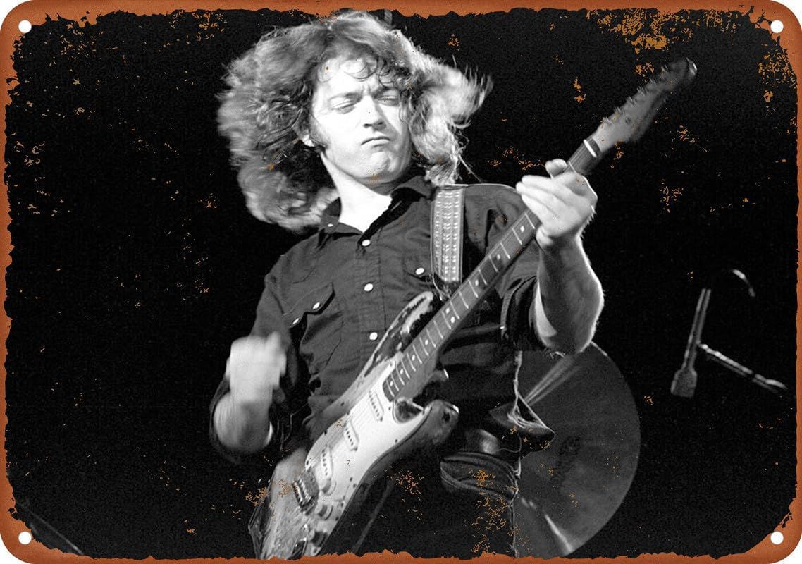 GeRRiT Guitarist Rory Gallagher Poster Metal Tin Sign For OfficeHomeClassroomBathroom Decor X Inch 20x30cm(7.8x11.8inch)
