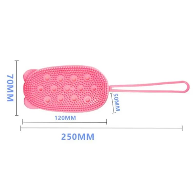 Silicone Body Scrub Shower Exfoliating Scrub Sponge Bubble Bath Brush Massager Skin Cleansing