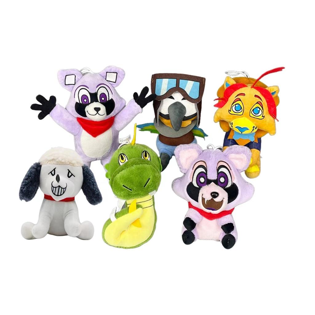Parco Indigo Uccello Mollie Ara Mostro Peluche Rambley Il Procione Peluche Bambola Cuscini Peluche per Bambini e Appassionati di Giochi