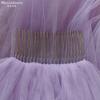 Plain Solid Color Tulle Bridal Veil Single Layer Soft Flowy Simple Wedding Veil White Lavender Light Blue Floor Length Veil For Bride Elopement Shoot