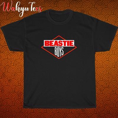 Beastie Boys Logo Schwarz Grau Marineblau Weiß Größe S-5XL Unisex T-Shirt