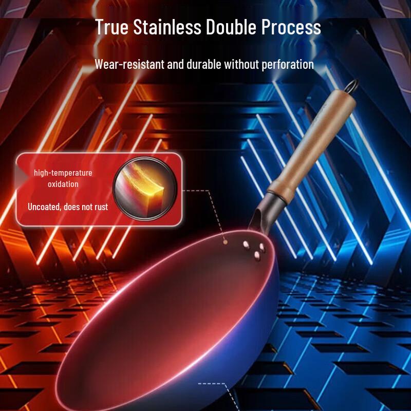 Supor Round Bottom Cast Iron Wok