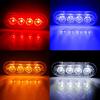 2Pcs 4leds Side Marker Warning Light 12-24V Daytime Running Light Truck Car LED Tail Lights Police Light Bar Strobe Optional