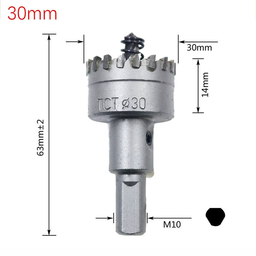 Hard Alloy TCT Hole Saw 16~35mm Carbide Tip Cutter High Hardness Drill Bit  Aluminum Alloy
