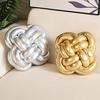 Woven Knotted Throw Pillow Solid Color Design High Elastic Friendly to Skin Chinese Knotting Office Sofa Bed Cushion Pillow Decor
