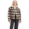 Levis Plaid Minimalist Comfortable Long Sleeve Fleece Jacket Women Jackets White A0826-0000