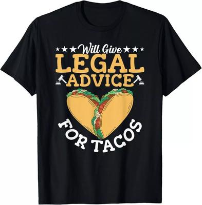 Lawyer Tacos Lover Attorney Law School Law Student Lawyers Gift Unisex T-Shirt
