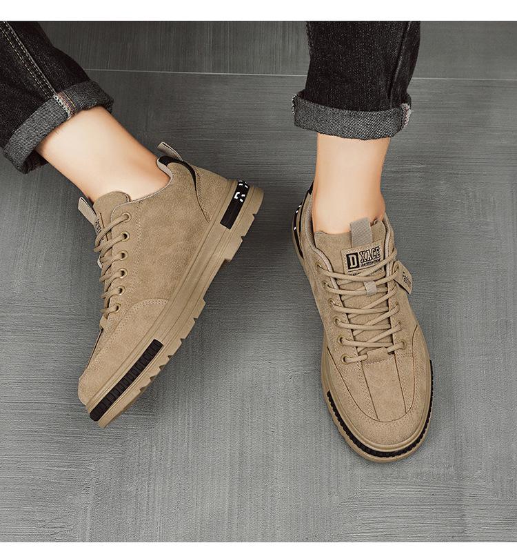 Men's Spring Breathable Non-Slip Work Shoes - Trendy, All-Match Sports Dad Shoes for Construction