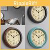 Retro Wall Clock With Quartz Movement For Living Room Decor