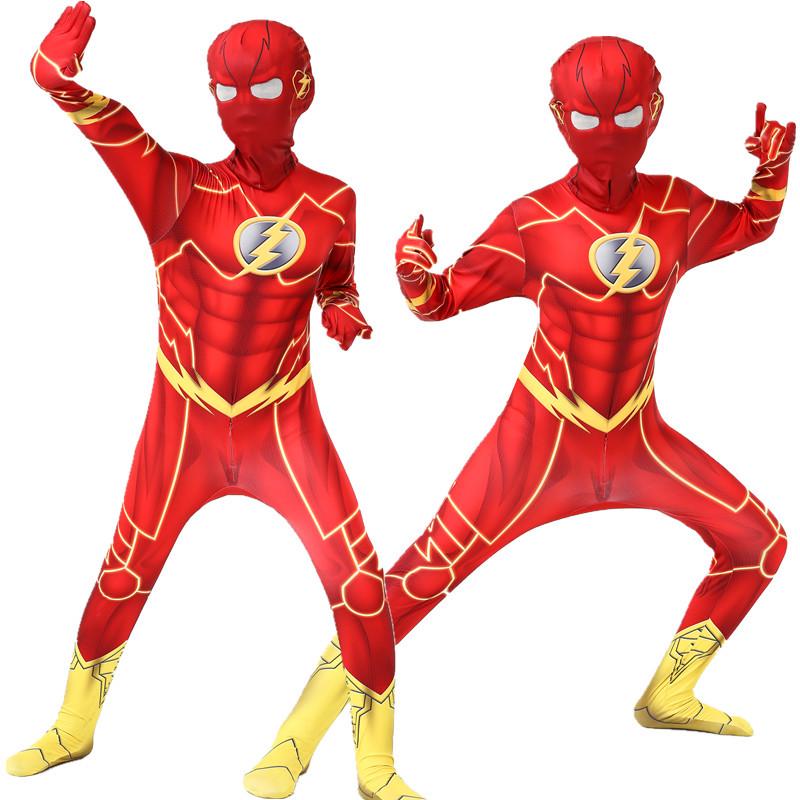 Children's Halloween Superhero Zentai Bodysuit Costume