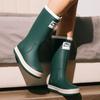 New Men's Tall Rain Shoes Outdoor Waterproof and Non-slip Fishing Shoes Men and Women Couple Thick-soled Bundle Water Boots