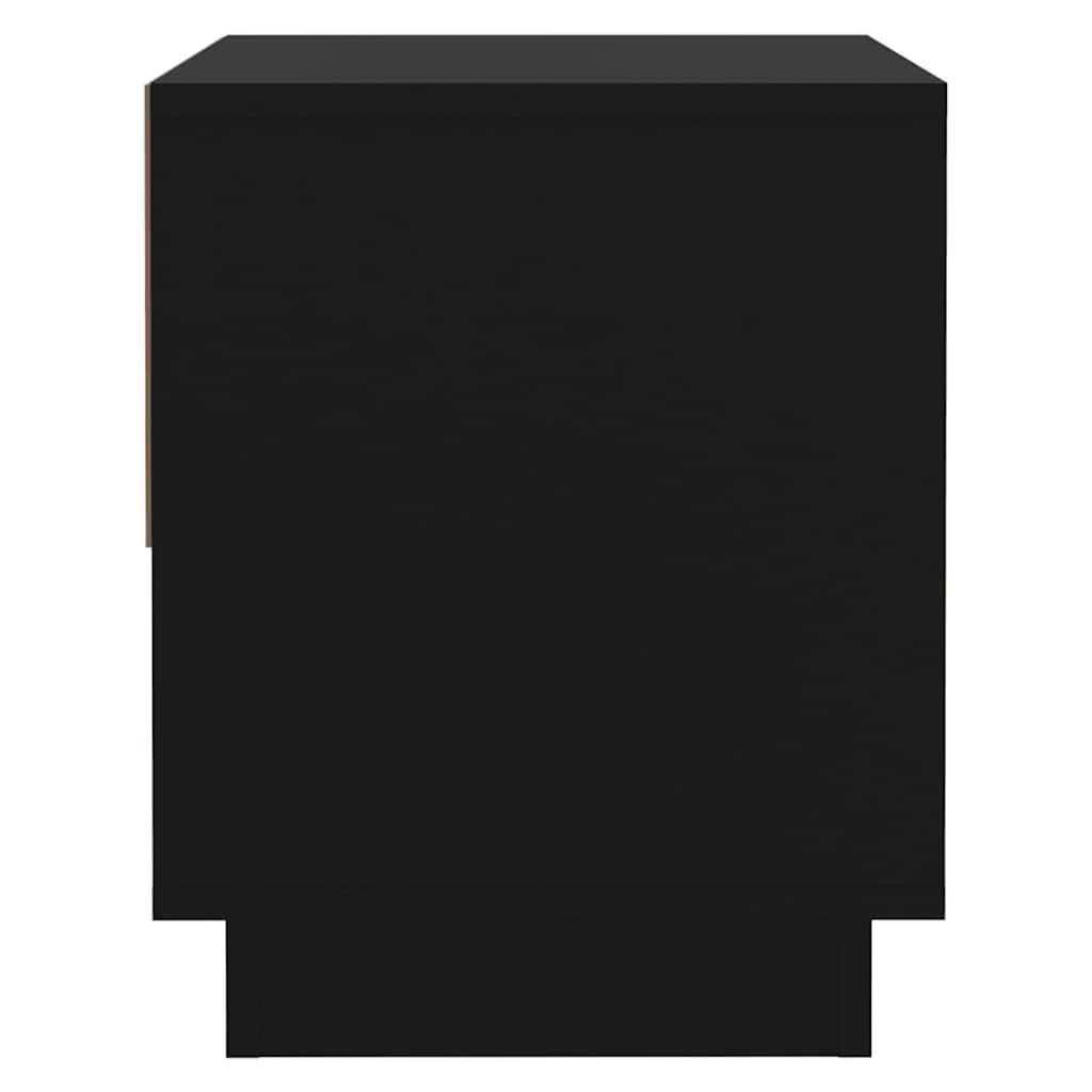 Nightstand Black 45 X 34 X 44 Cm Particleboard