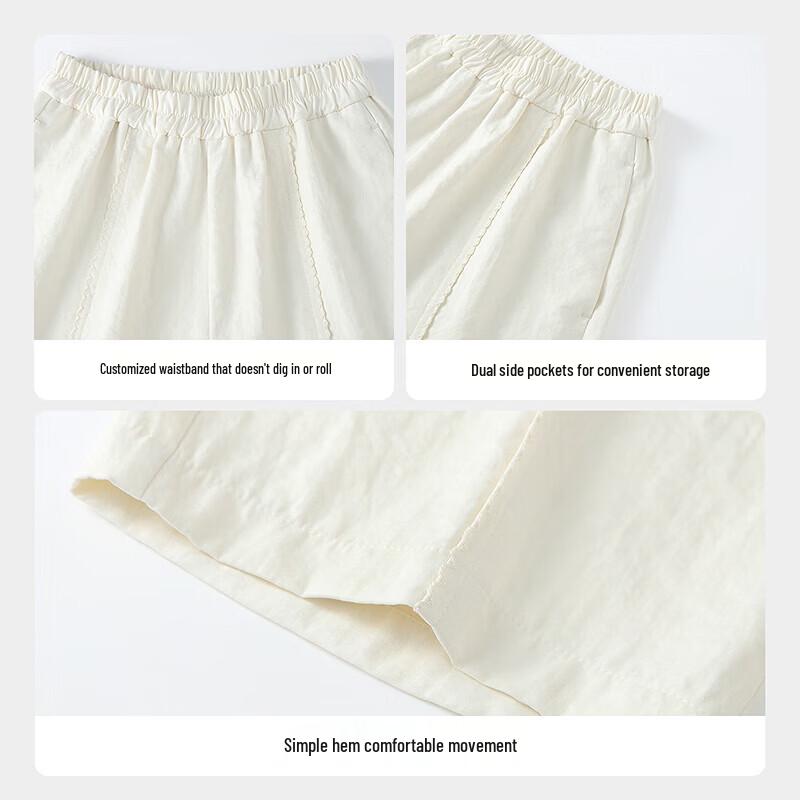 Annil Girls' Loose Fit Woven Trousers